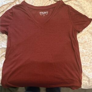 Mudd Red Fitted Short Sleeve T-Shirt